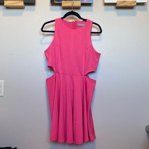 XL Hot Pink Skater Dress